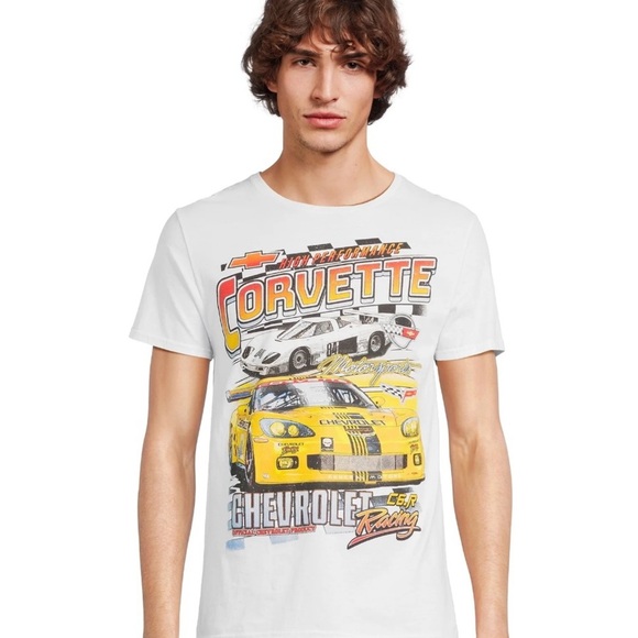 Chevrolet Corvette Men’s & Big Men’s Graphic Tee Shirt - Picture 2 of 5